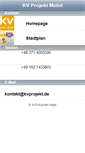 Mobile Screenshot of kvprojekt.de